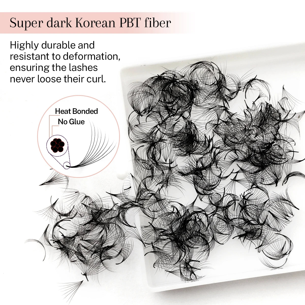 500-Cluster Thick Eyelash Extension Fan – Convenient Built-in Fan