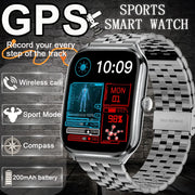 Đồng hồ thông minh mỏng nhẹ 1.96'' hỗ trợ 100+ môn thể thao