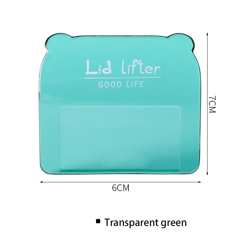Adhesive Toilet Lid Device Portable Sanitary Closestool Toilet Seat Handle Flapper Holder Household DIY Bathroom Accessories