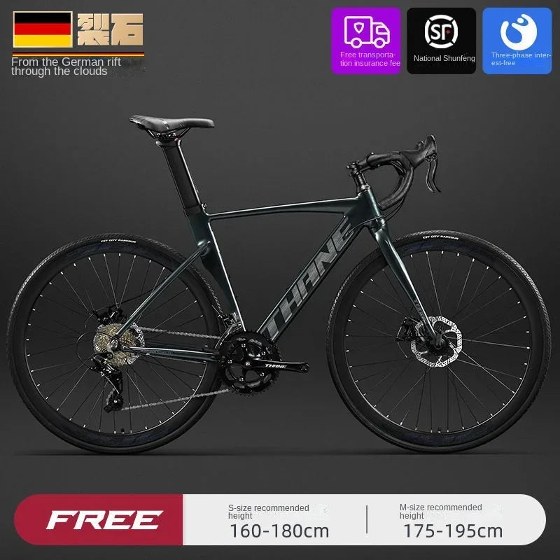 700C curved handle road bicycle 27 speed oil disc brake gravel bike ultralight aluminum alloy frame Road Racing bicicleta aldult - Daisan Mart