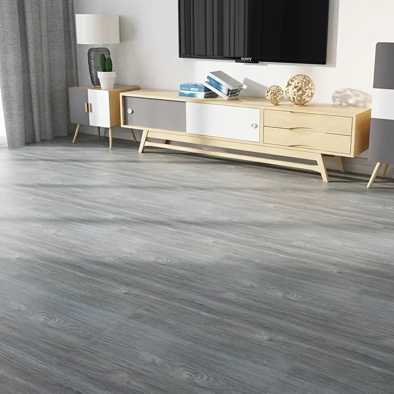 Self-adhesive Wood Grain Floor Stickers Peel &amp; Stick Indoor Wall and Floor Decoration Renovation Sticker Waterproof Wall Sticker