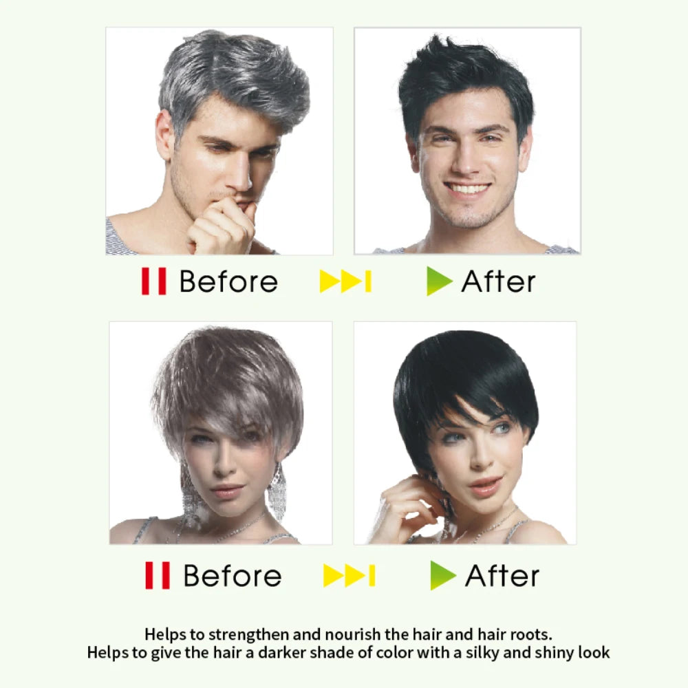 Herbal Black Hair Dye - Black Hair Shampoo 200/400ml