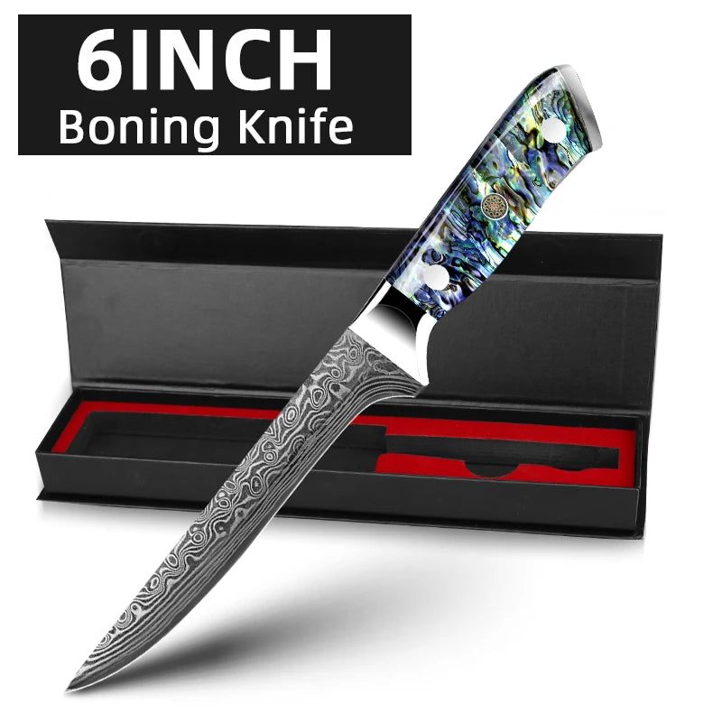 Dao Đầu Bếp VG10 67 Lớp Cán Vỏ Bào Ngọc Nhật Bản