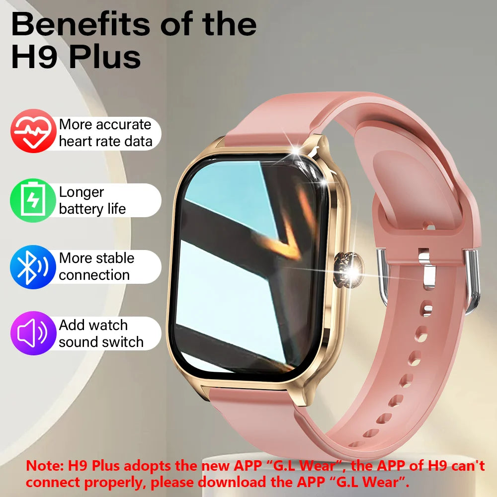H9 Smart Watch - 2.01 Inch HD Screen, Multi-Function