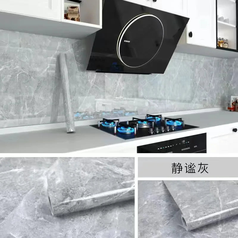 Decal Dán Bếp Chống Dầu Nước, Cải Tạo Tủ Bếp Marble - Daisan Mart