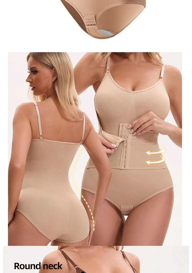 Naisstoo Shapewear Bodysuit Women Tummy Control Tight Slimming Waist Trainer Body Shaper Jumpsuit Drop Shipping Bodysuits