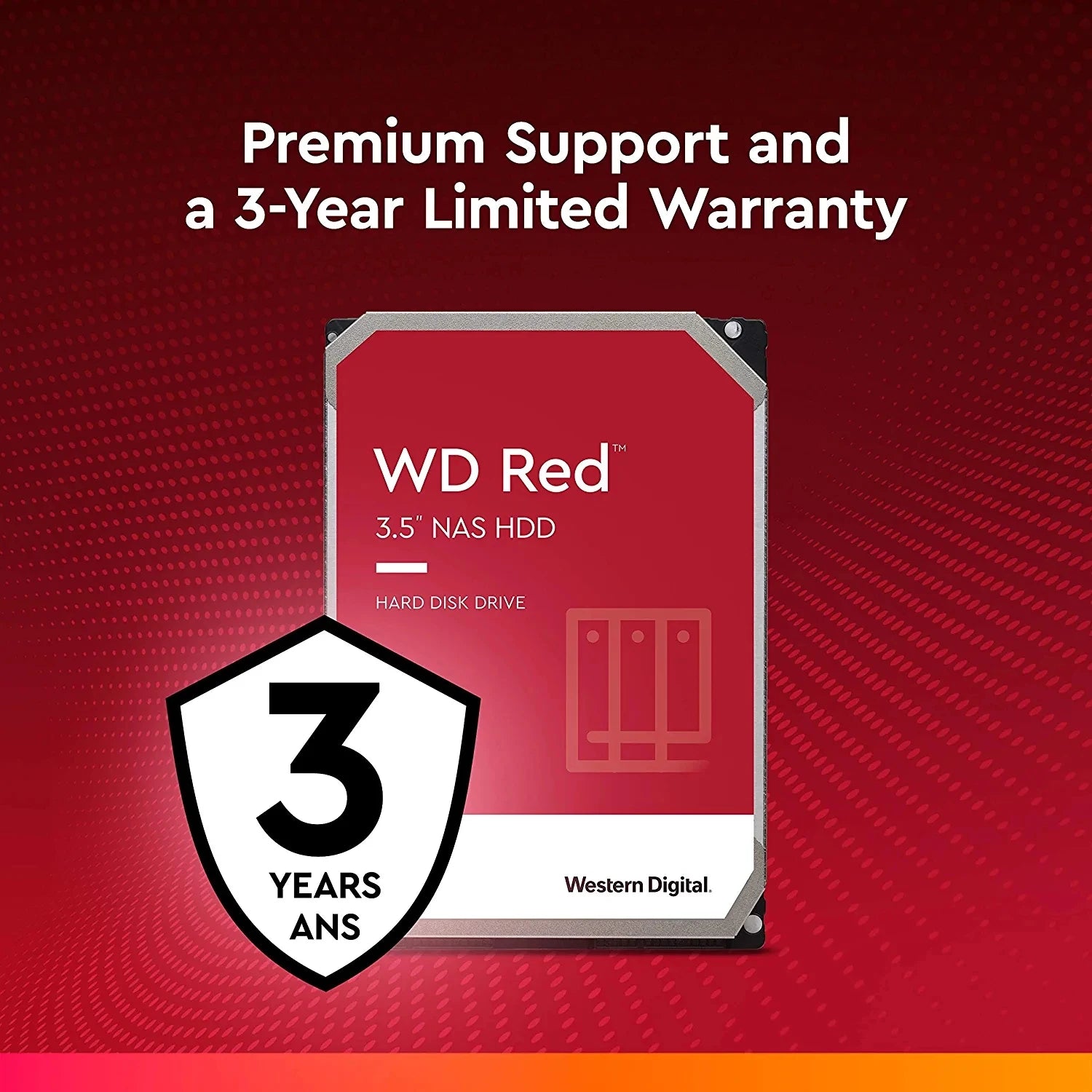 Genuine WD Red 4TB NAS 3.5 SATA 64MB Cache Hard Drive