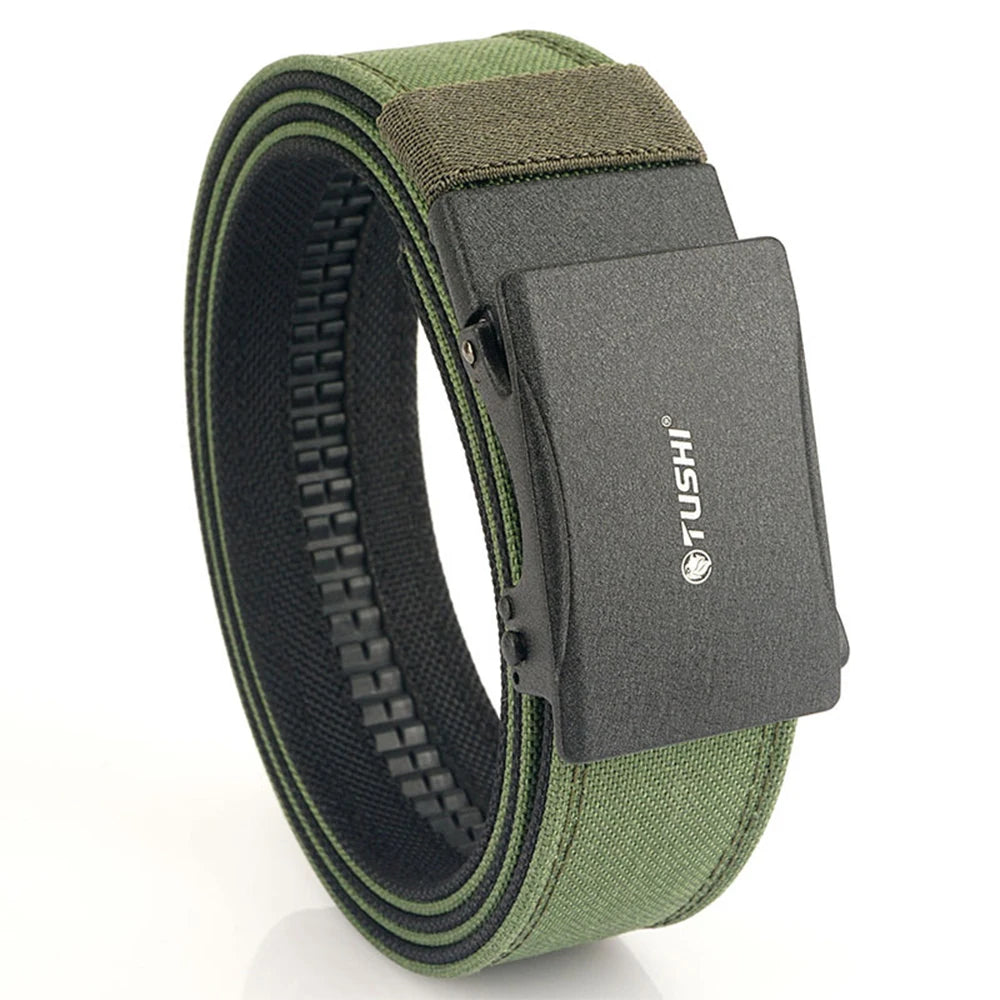 Thắt lưng nam TUSHI 3.8cm vải nylon dày đa năng tự động - Daisan Mart