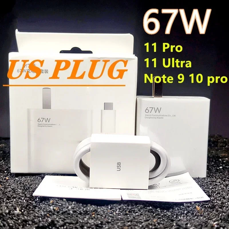 67W charger Xiaomi EU Redmi Note 11 pro Fast charge 1M 1.5M 2M 6A Type C cable 65W 55W 33W For Redmi note 11 9 10 pro mi 11 Pro