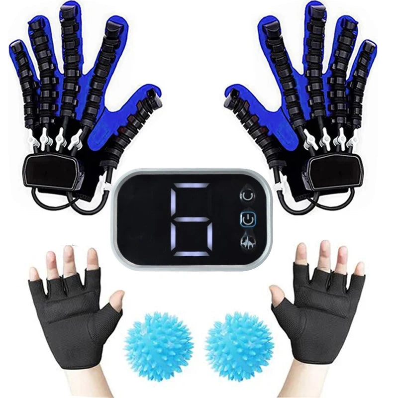 NEW Rehabilitation Robot Gloves Stroke Hemiplegia Cerebral Infarction Training Device Finger Exerciser Hand Function Recove - Daisan Mart