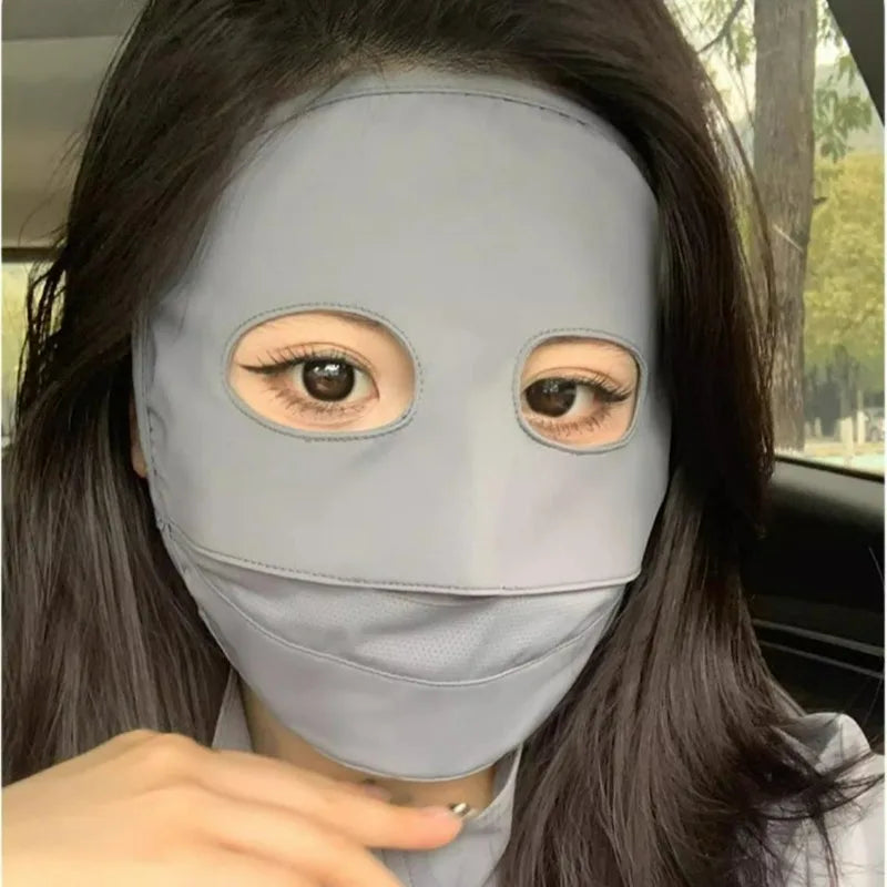 UV 2025 Full Coverage Sunscreen Mask - Reusable