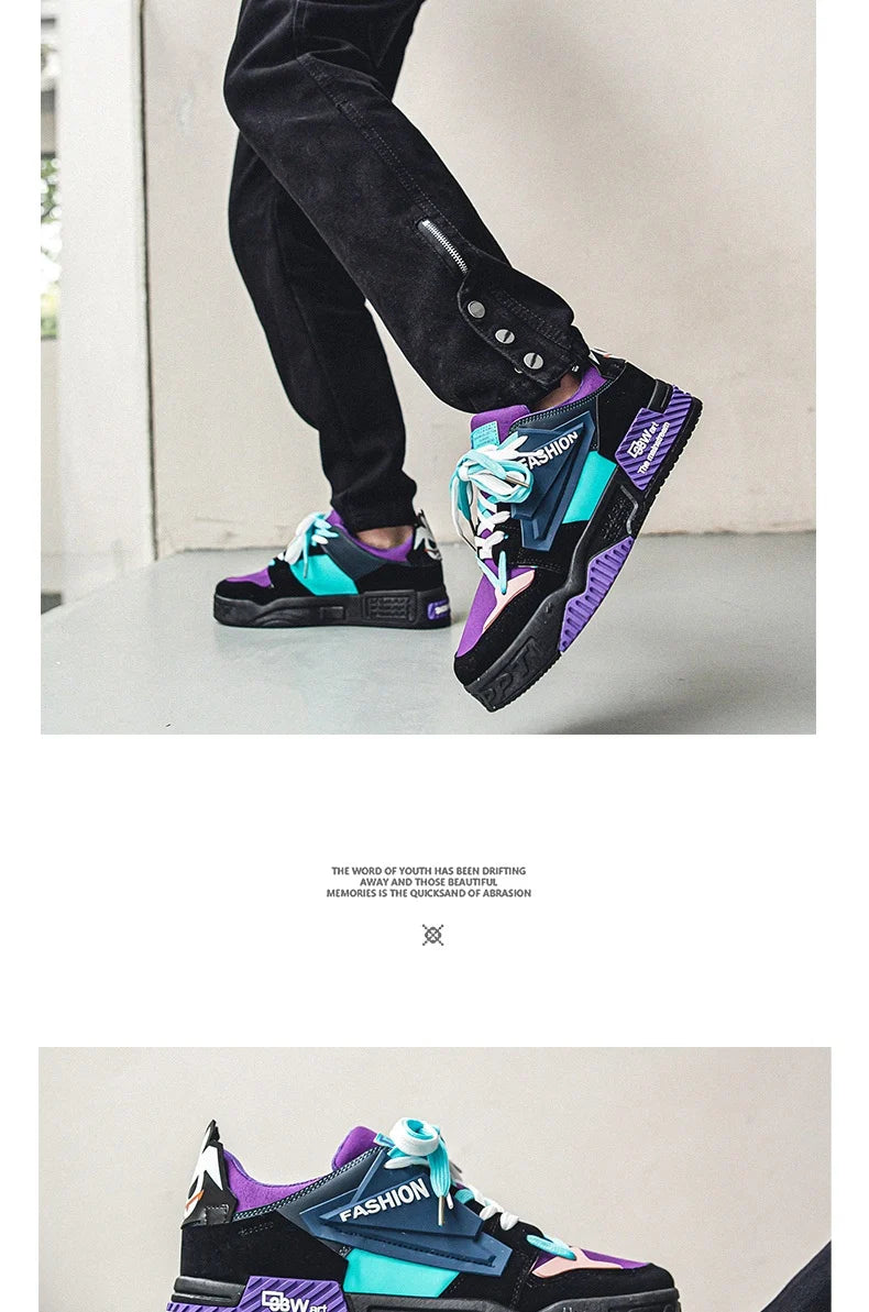 Red Fashion Couple Shoes Hip Hop Style Men And Women