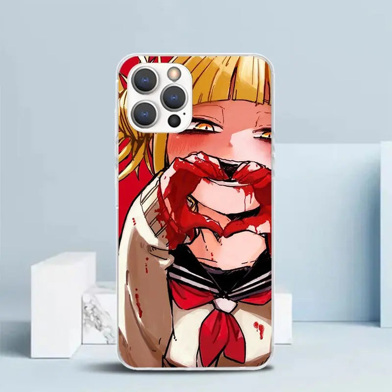 Ốp Lưng Anime Himiko Toga MHA Cho iPhone TPU Dẻo
