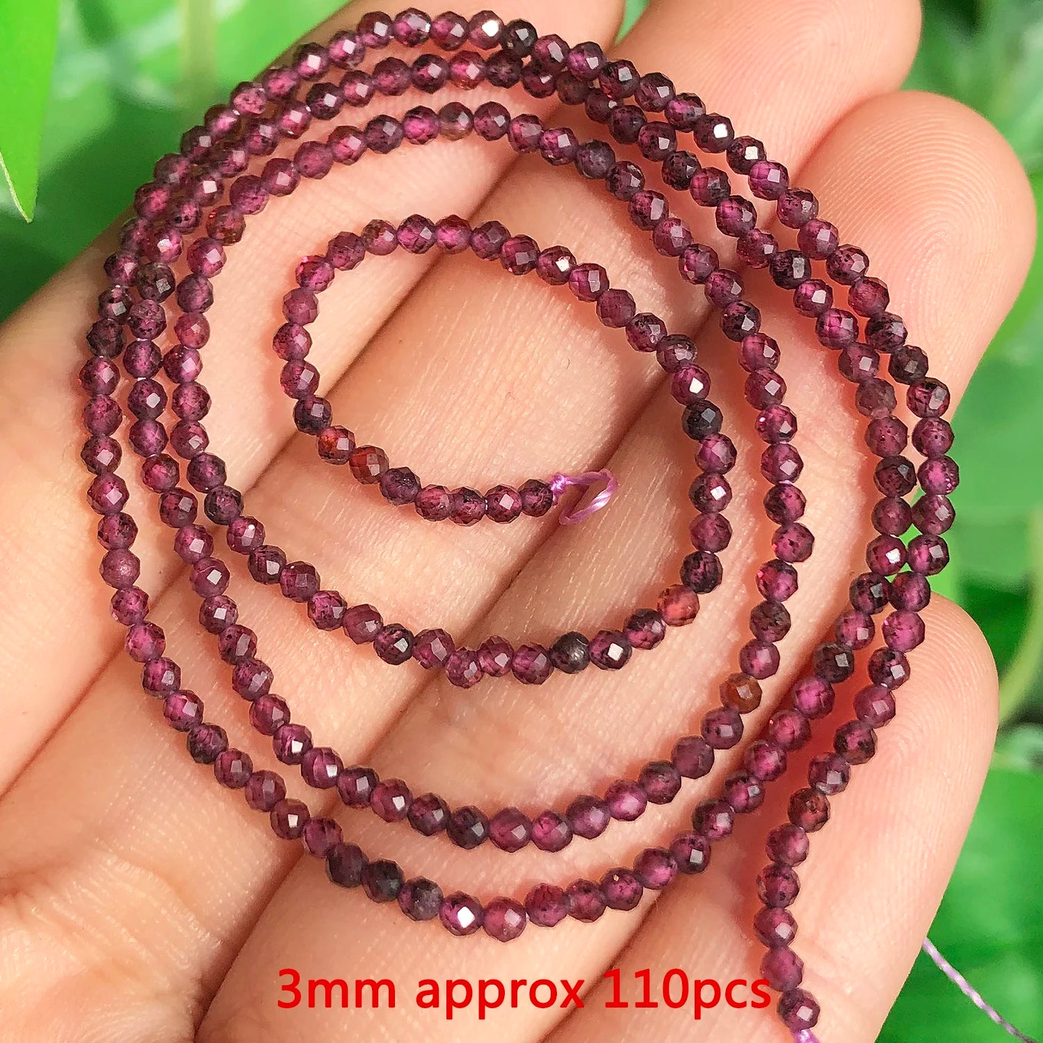 Faceted Natural Garnet Beads For DIY Jewelry