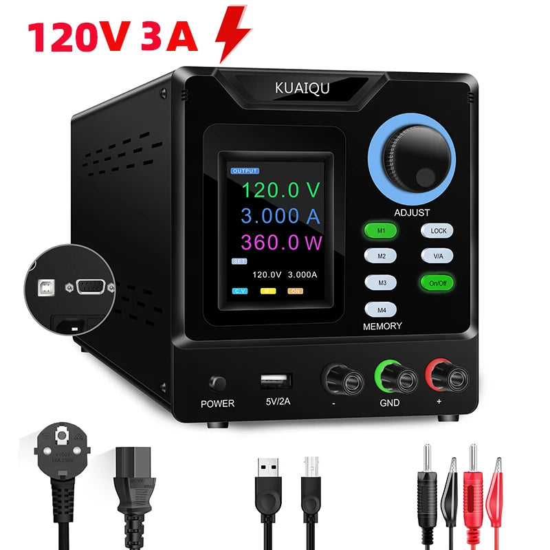 RS232/USB 1000V Multi-Voltage Programming Power Supply