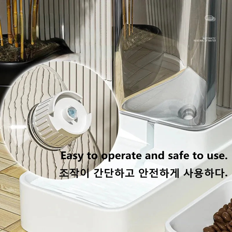 Pet Automatic Feeder Dog Feeding And Water Dog Accessories Cat Drinking Water Flowing Water Without Inserting Electric Kettle - Daisan Mart