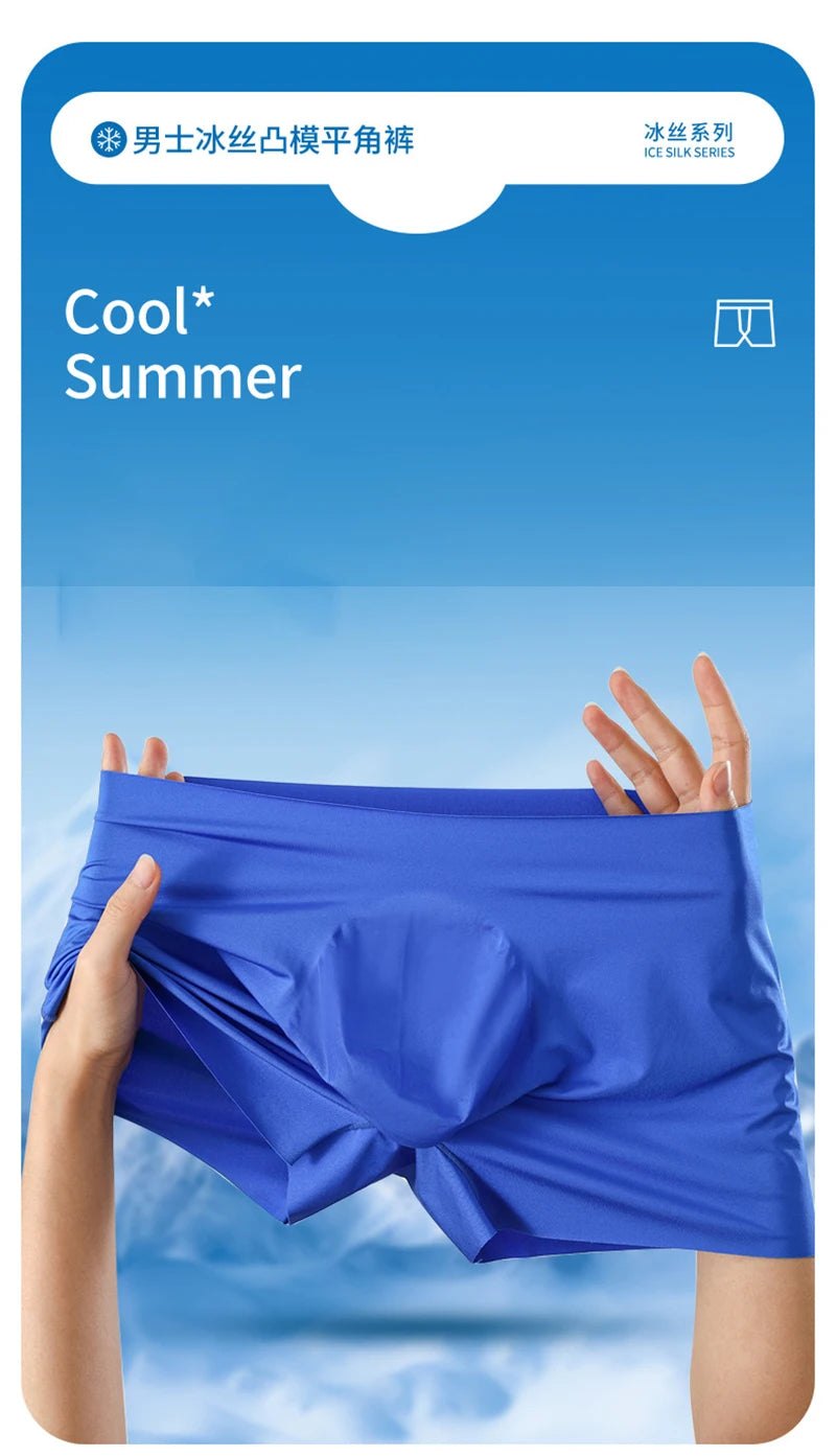 Sexy 3D Ultra Thin Cold Quick Dry Men's Underwear