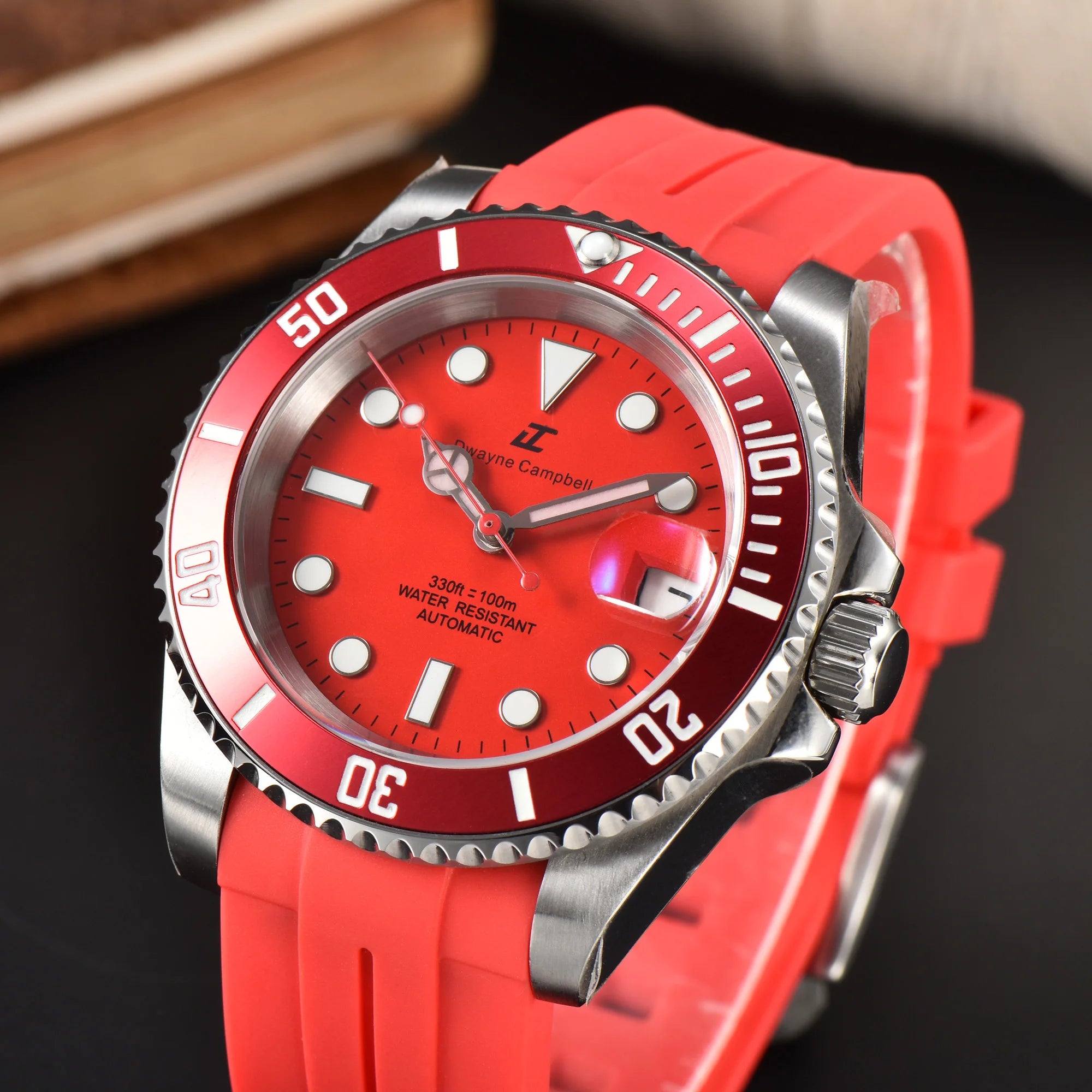 Đồng hồ cơ 40.5mm NH35, kính sapphire chống nước