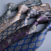 Cà vạt lụa cổ điển hoa 8cm - Quý ông lịch lãm