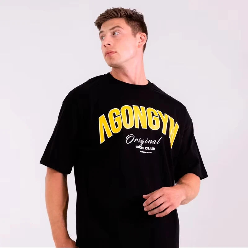 Áo Thun Tập Gym Nam Rộng Thoáng Co Giãn Agongym - Daisan Mart