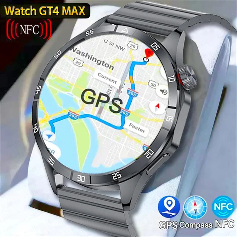 Đồng Hồ Thông Minh 4 Pro 2025 Màn AMOLED GPS NFC BT