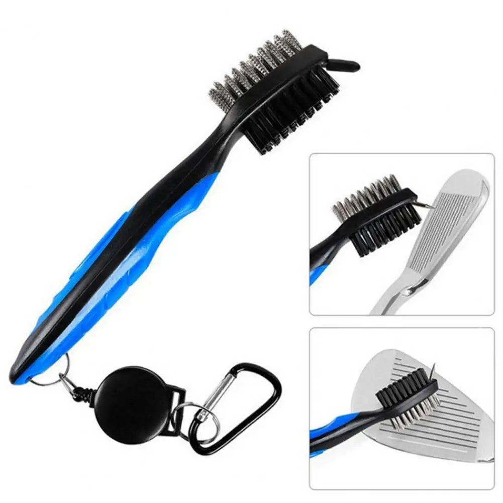 Convenient Multi-Function Dual-Head Golf Club Cleaning Brush