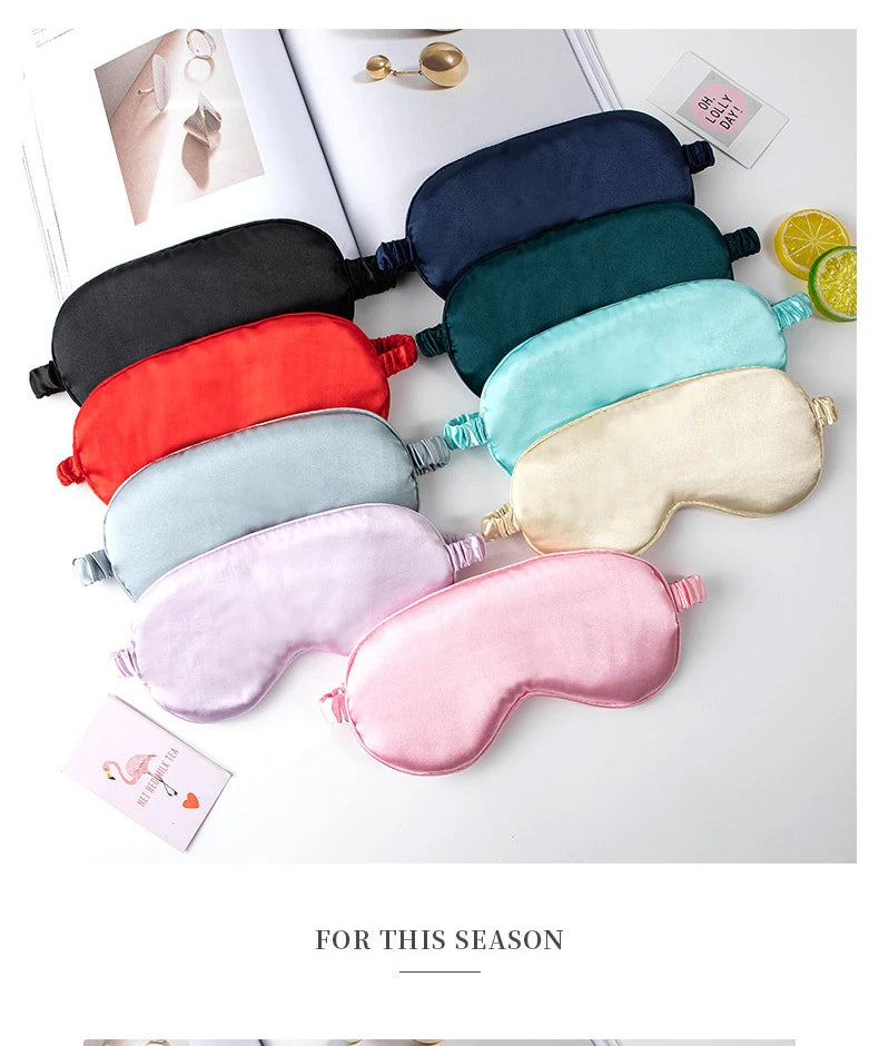 Mặt Nạ Ngủ Lụa Giả Thoáng Khí Chăm Sóc Mắt Thư Giãn