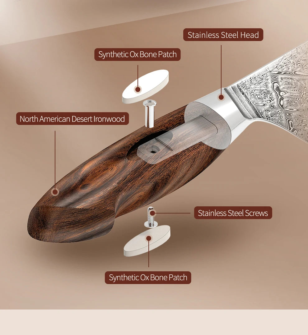 XINZUO 8.5 Kitchen Knife - 110 Layer Damascus Steel