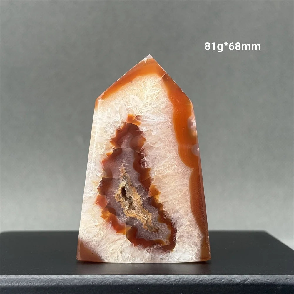 Natural Red Onyx Pillar - Decorative &amp; Healing Stone