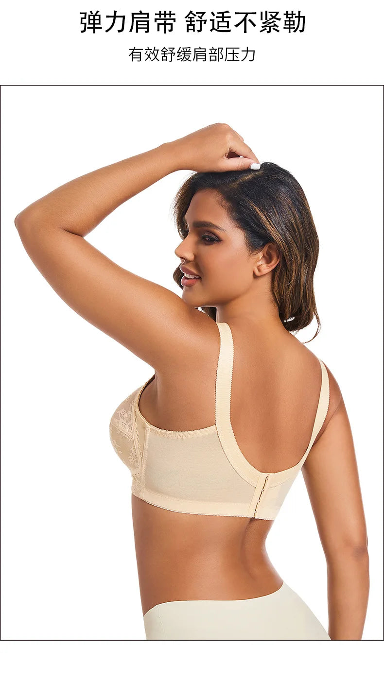 Breathable Thin Cotton Lace Bra Without Wires