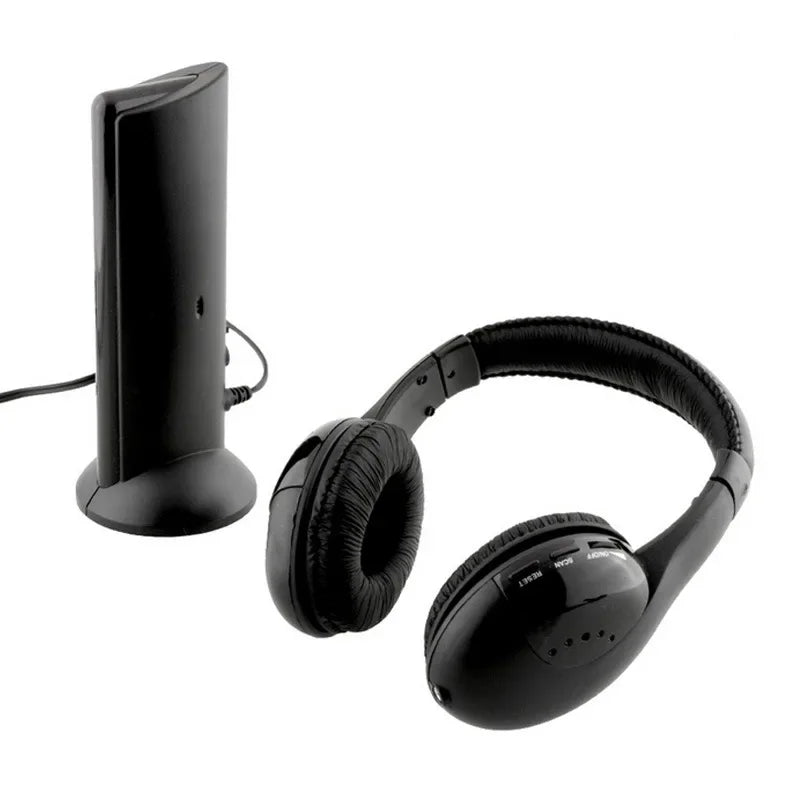 5 in 1 Wireless HiFi Headphones for TV &amp; Computer