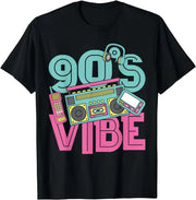 Men's and Women's Vintage 90s Style T-Shirts with 90s Music