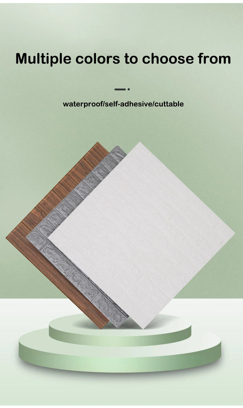 Moisture-proof Brick Wallpaper 40 Sheets 38.5x35cm
