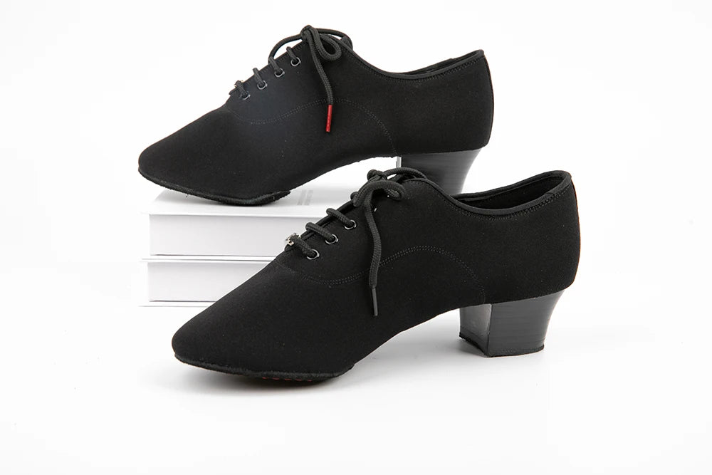 Men's Latin Dance Shoes Canvas Soft Sole 4.5cm