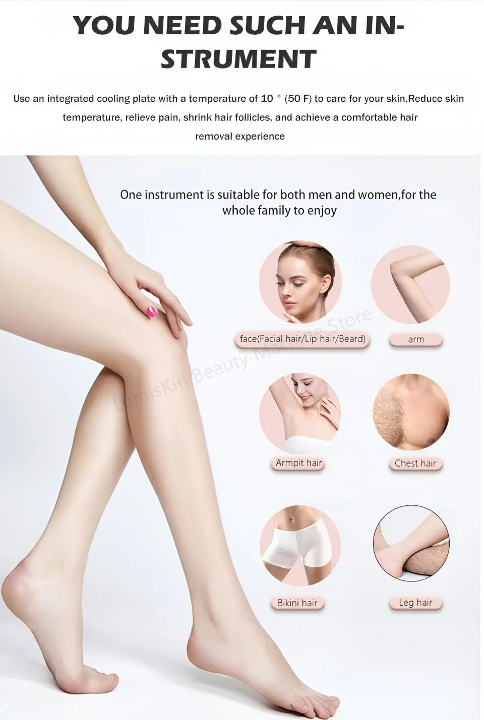 Painless Diode Laser Hair Removal Machine 755nm/808nm/940nm/1064nm 600W-1600W 60M Shots CE Certified For All Skin Types I-VI - Daisan Mart