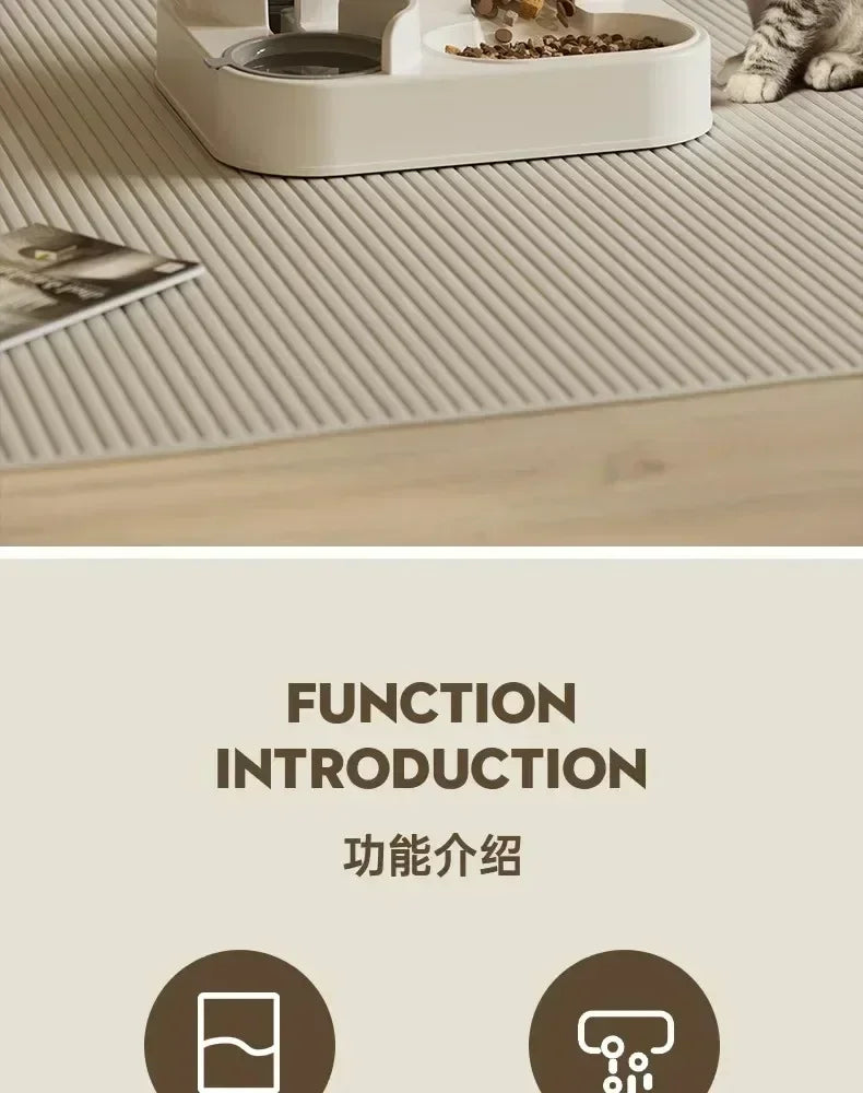 Automatic Feeder Dog Cat Food Bowl With Water Fountain Large Capacity Pet Food Storage Dispenser Container Puppy Pet Accessories - Daisan Mart