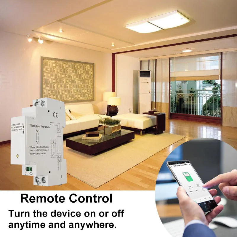 ZigBee Smart Switch 40A remote control