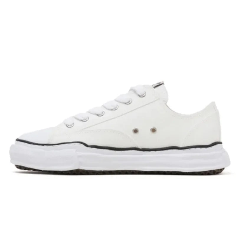 Classic I.TxMMY Dissolved Vulcanized Sole Canvas Shoes Mihara Lace up Retro Casual Sports Shoes Yasuhiro Unisex Couple Sneakers