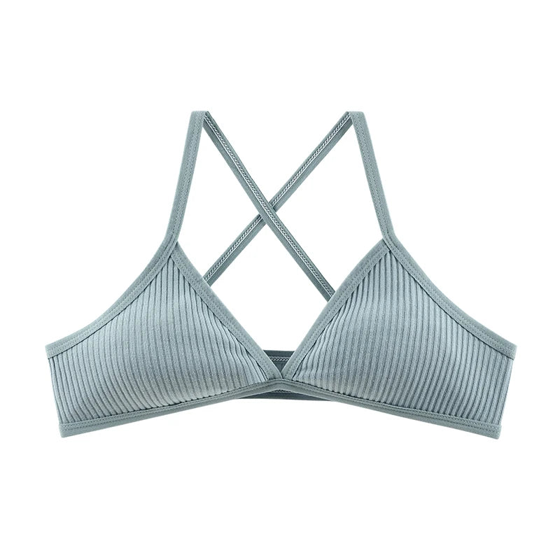 BANNIROU 1Pcs Wire Free Cotton Bra For Woman Thin Soft Female Bras Bralette Underwear Women's Lingerie