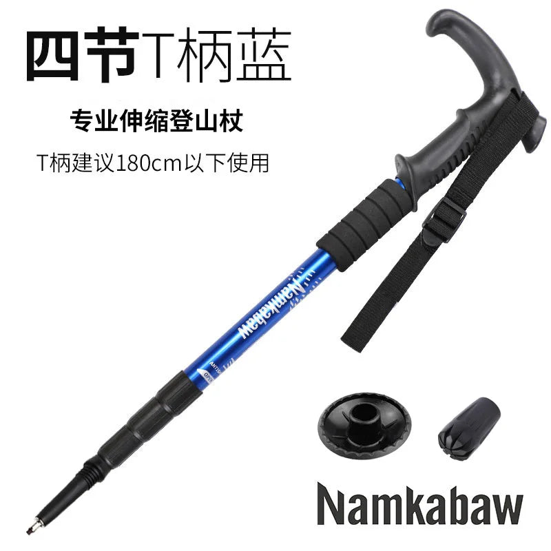 Aluminum Multi-Function Trekking Pole - Protection &amp; Walking Aid