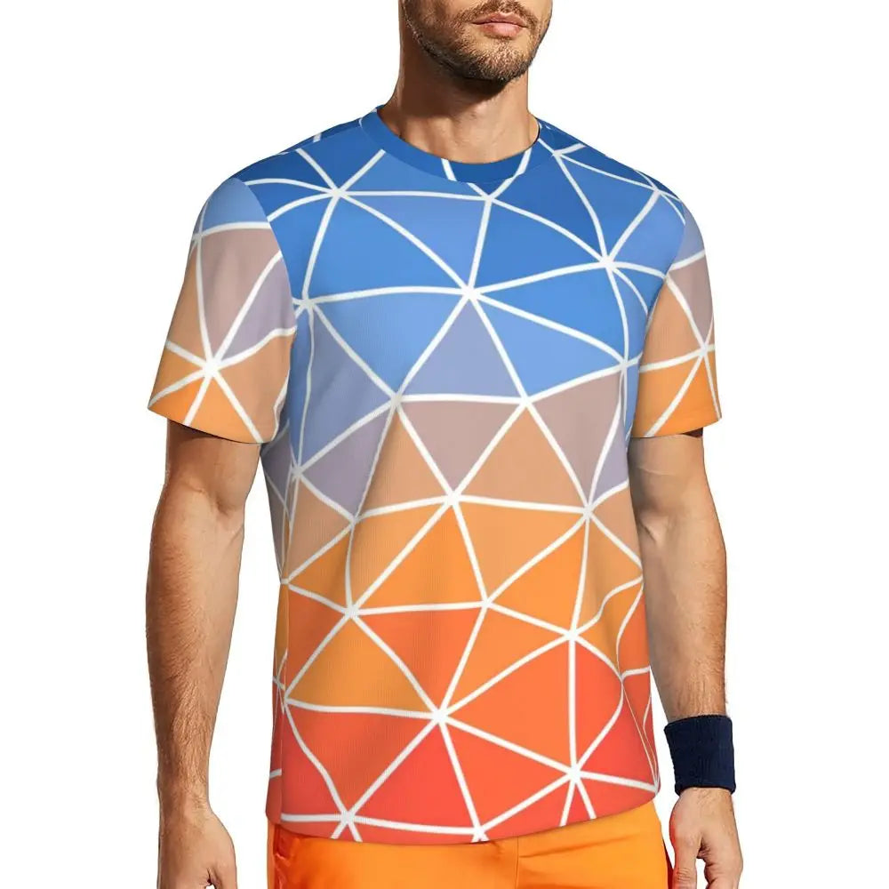 Áo Thun Nam Ombre Tím Hồng Thời Trang Hè Đầy Phong Cách