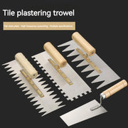 Serrated Trowel Tile Tiling Tool for Masons Workers Auxiliary Plastering Decoration Toothed Knife Ceramic Widened Large Boards