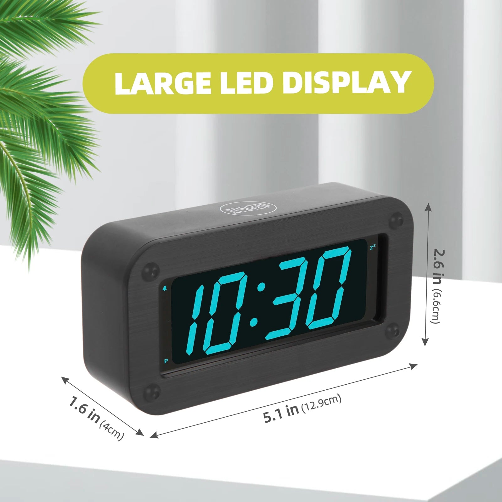 Đồng hồ báo thức mini đa năng, pin & cáp, sáng tùy chỉnh