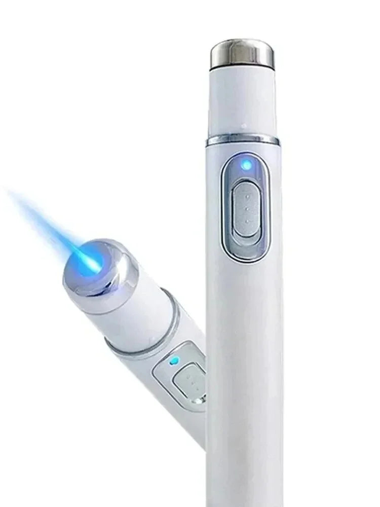 Blue Light Vibrating Eye Massager - Reduces Dark Circles &amp; Eye Bags