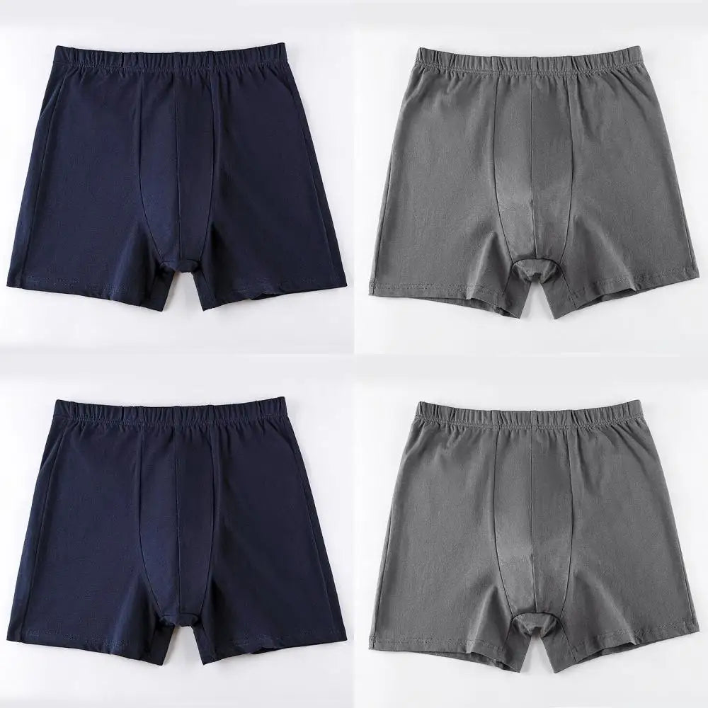 Men's breathable cotton underwear large size 4 pieces