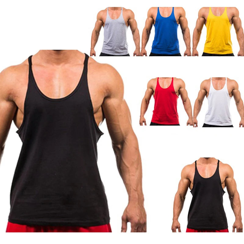 Áo Gym Nam 2023 - Tank Top Thể Hình Tập Luyện Cotton