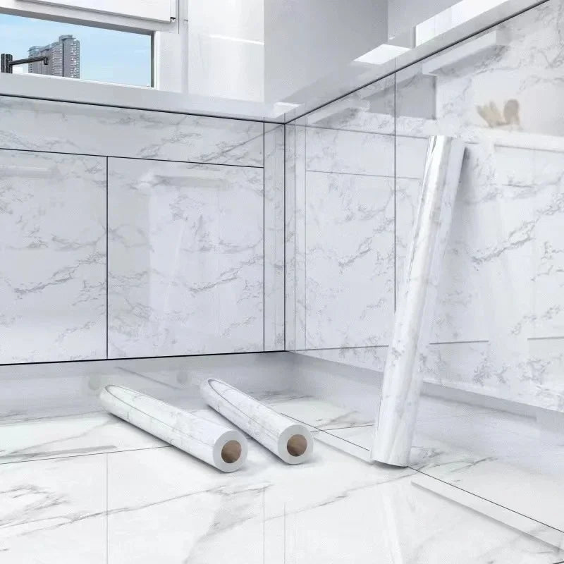 Miếng Dán Bếp Chống Dầu Đá Marble 60CM Tự Dính