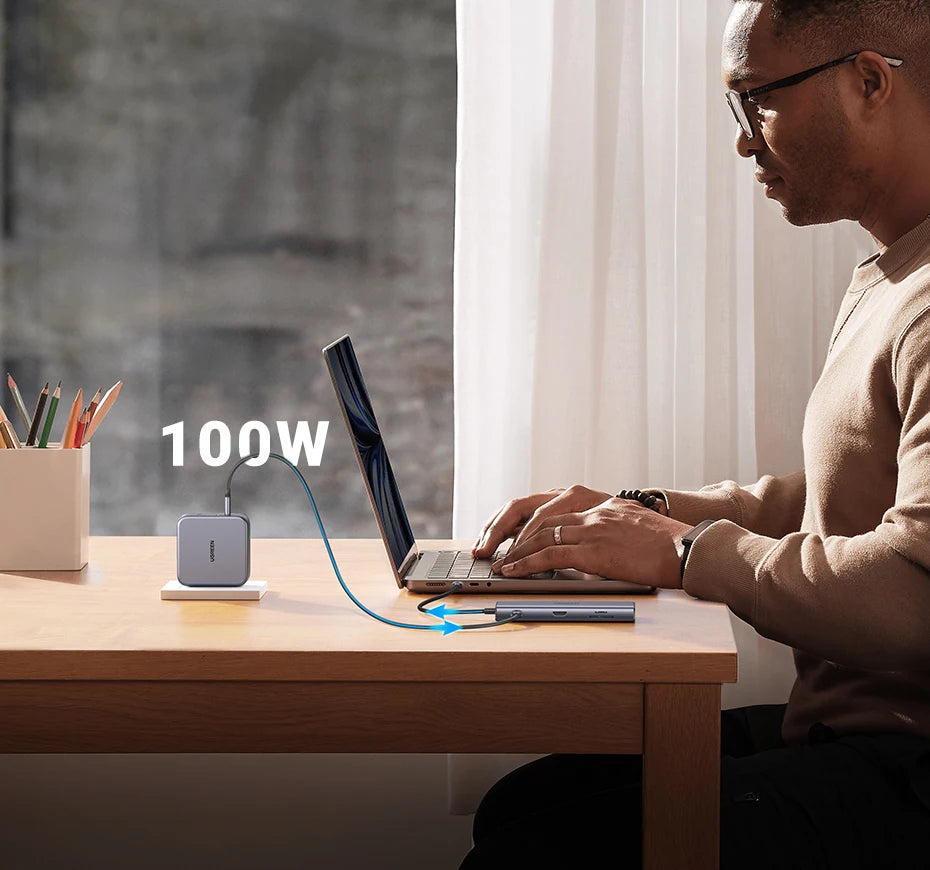 Hub USB-C UGREEN 10Gbps 4K60Hz Đa Năng Cho Laptop