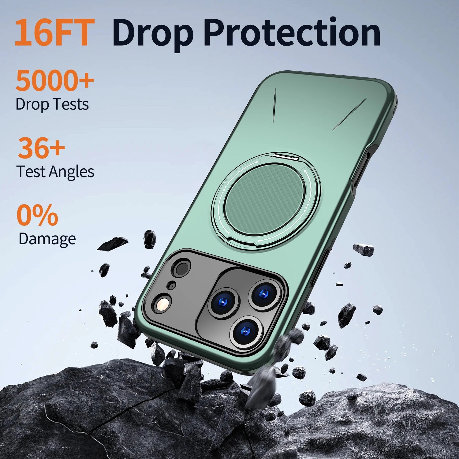 360° Magnetic Bracket Phone Case For iPhone 17 Air 11 12 13 14 15 16 17 Pro Max For Magsafe Shockproof Stand Holder Cover Funda - Daisan Mart
