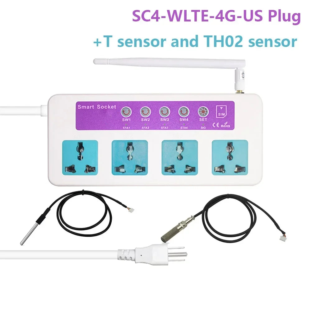 4G Smart Socket, Power Outage Alarm &amp; Remote Control
